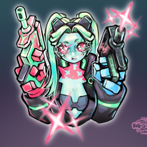 Rebecca + Pew Pew (Cyberpunk Edgerunners)