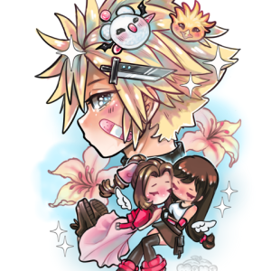 Cloud + Tifa & Aerith